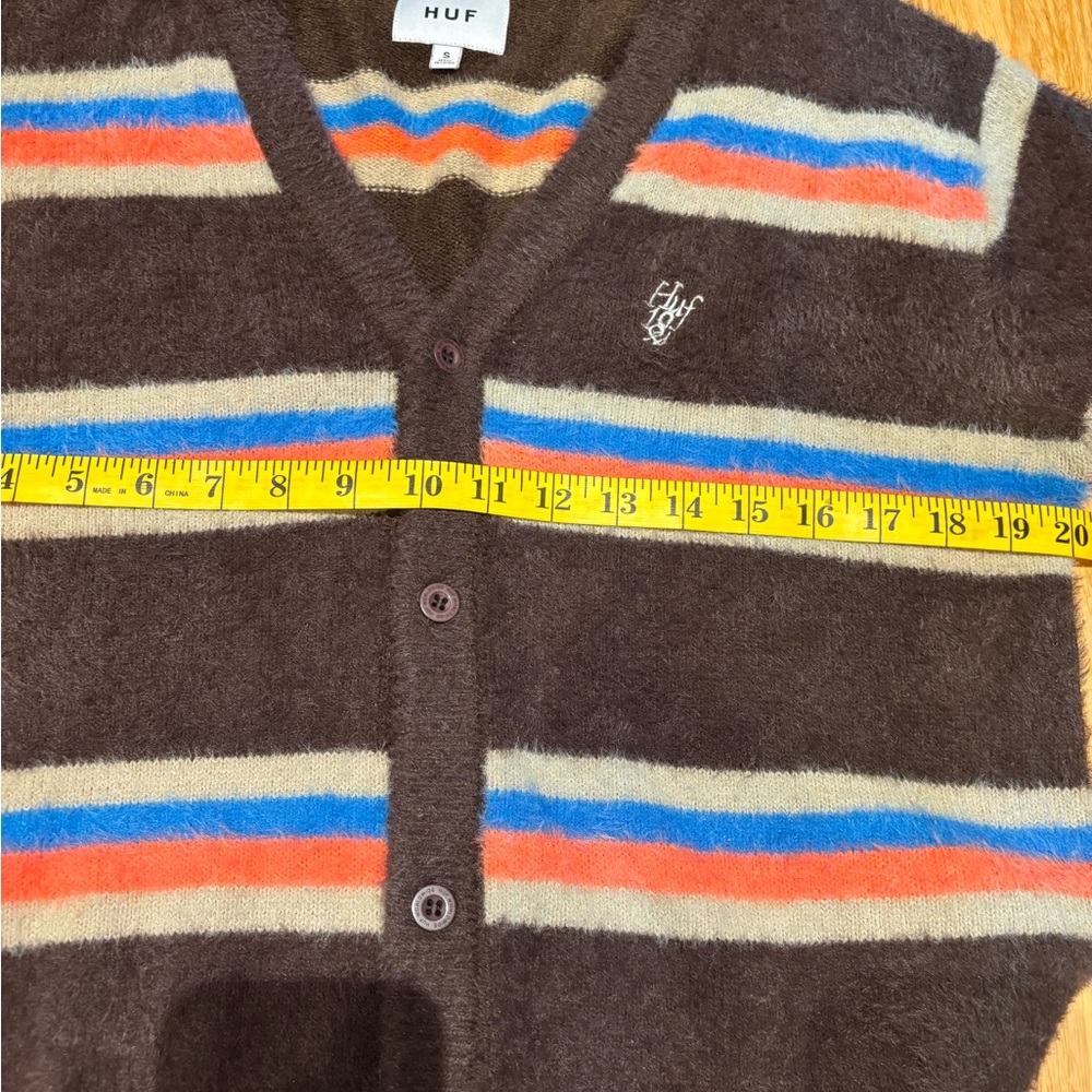 HUF Men's Multicolor Striped Cardigan